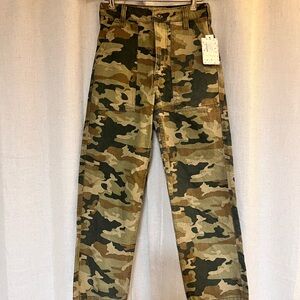 We The Free Green and Brown Cargo Pants Military Style